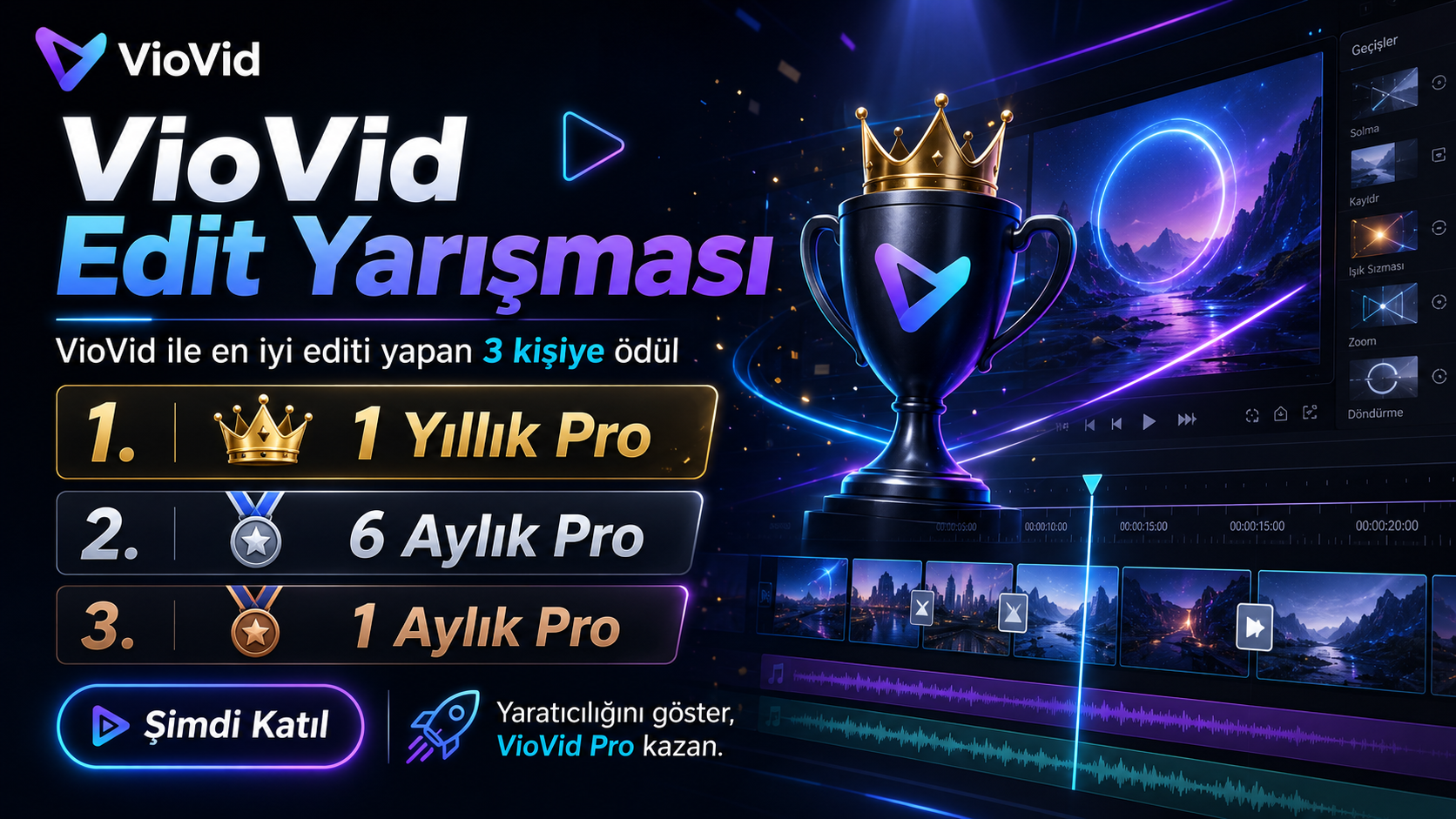 🎬 VioVid Edit Yarışması Başlıyor!